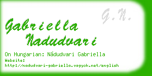 gabriella nadudvari business card
